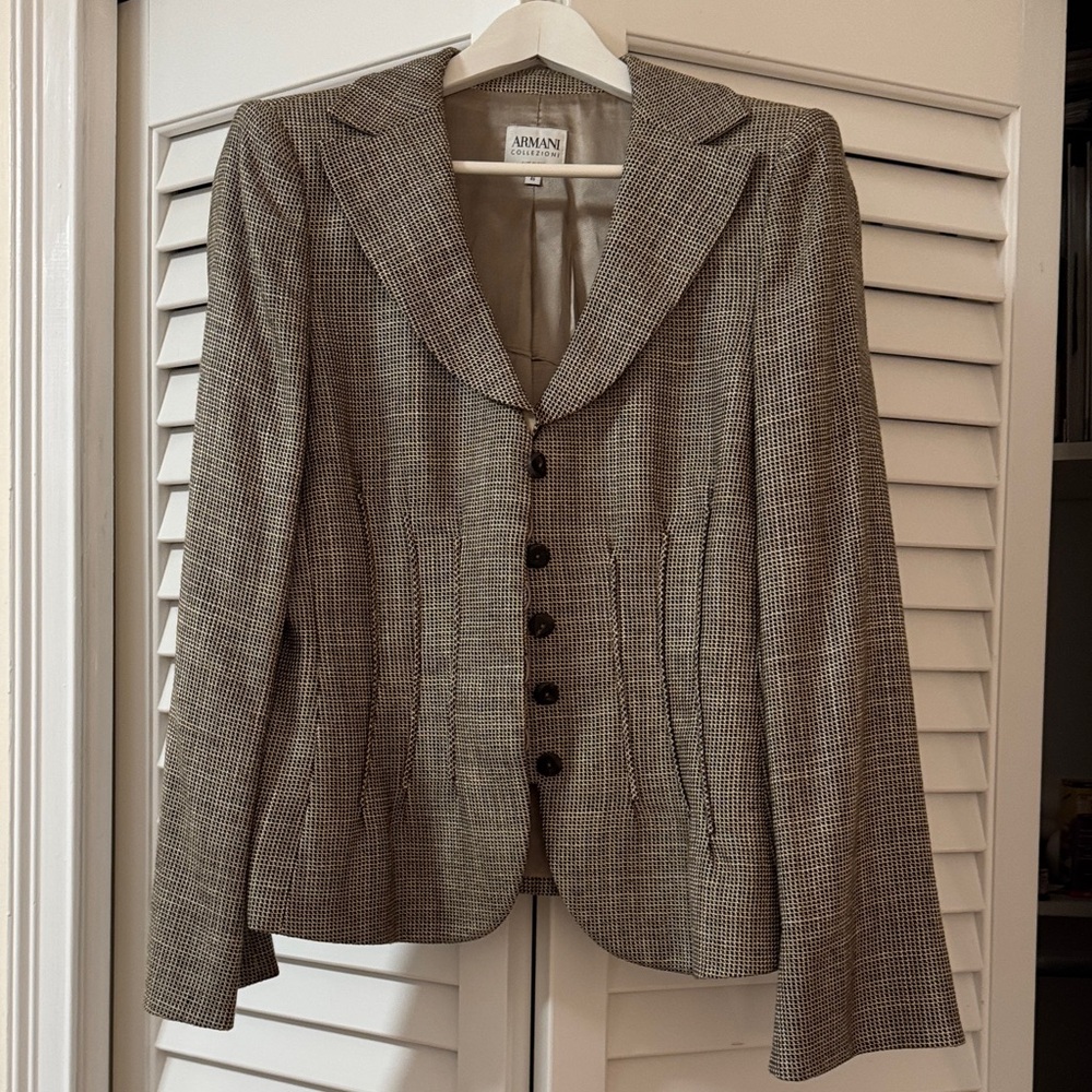 Giorgio Armani Women's Checkered Blazer